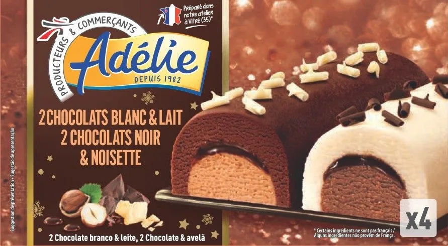 Adelie buchette 4x120ml chocolat