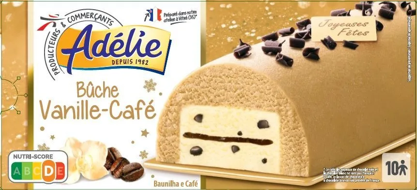 Adelie buche 1l vanille - cafe