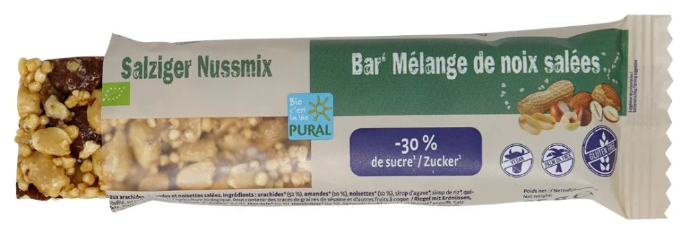 Bar mélange de noix salées