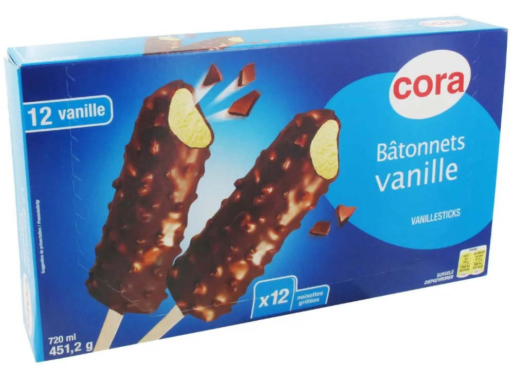 Bâtonnets vanille 12x60 ml cora