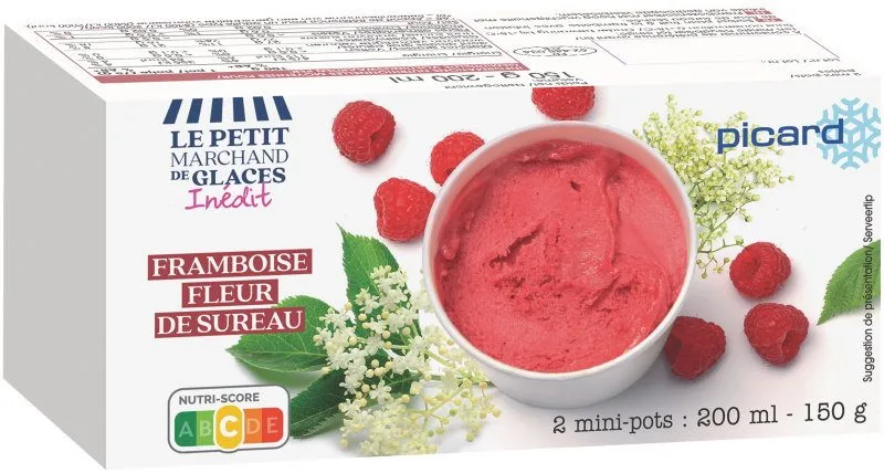 2 mini-pots framboise - fleur de sureau