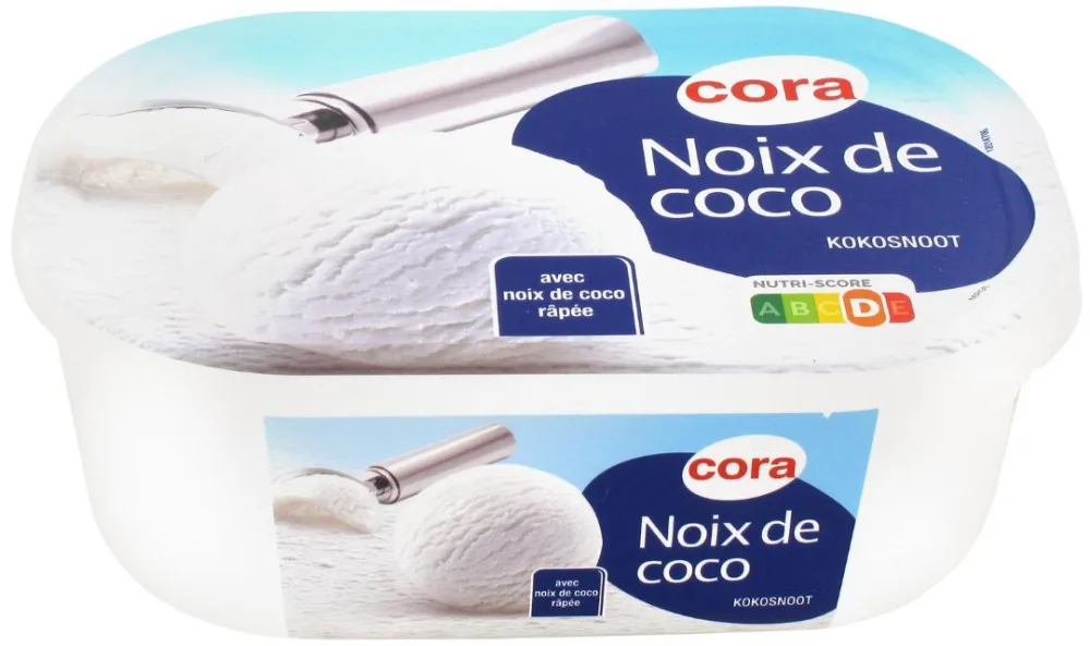 Crème glacée noix de coco bac 1l