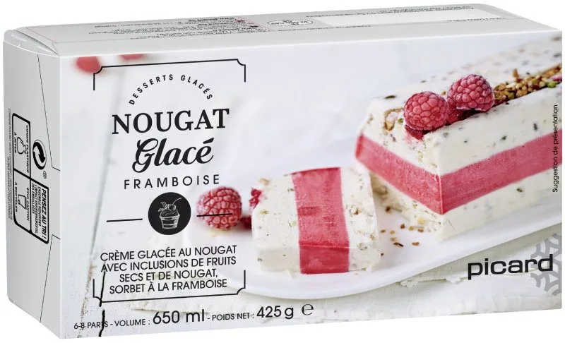 Nougat glace framboise
