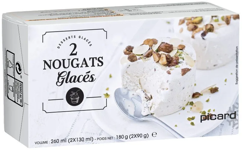 2 nougats glacés