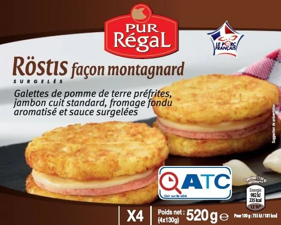 4 röstis façon montagnard - 4x130g