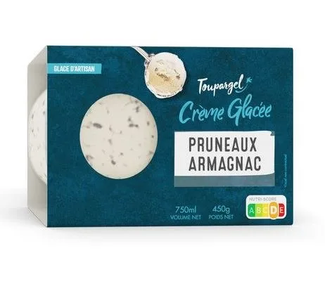 Crème glacée pruneaux armagnac