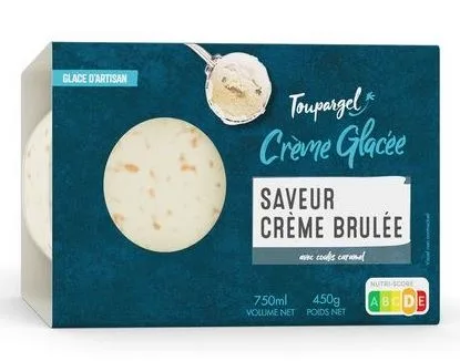 Crème glacée creme brulee