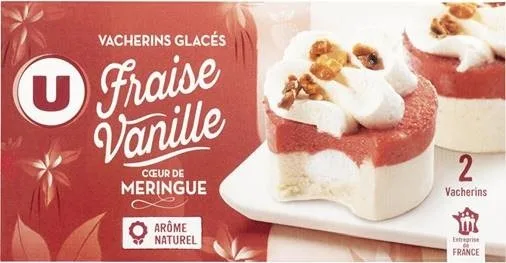 Vacherin glacé vanille fraise x2