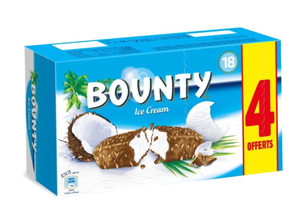 Glace bounty x18 dont 4 offerts