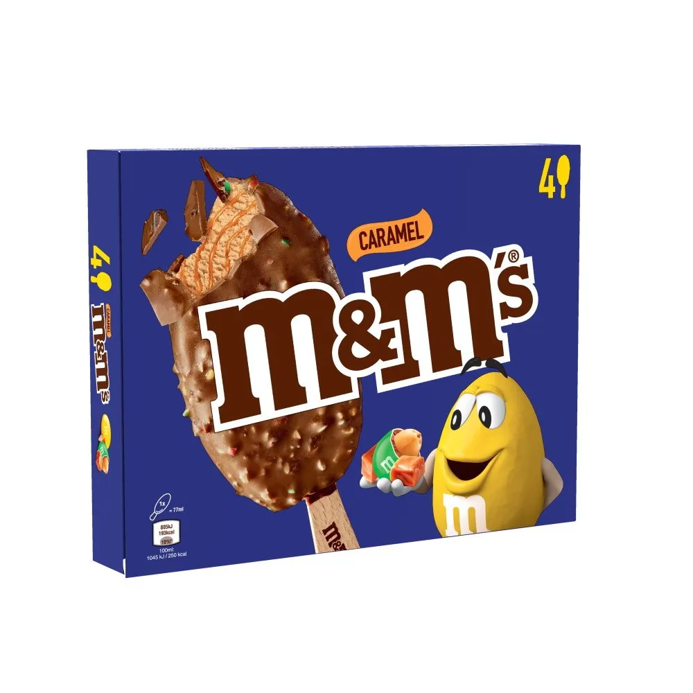 Glace m&m's caramel
