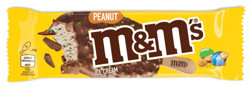 Glace m&m’s peanut single 1x25