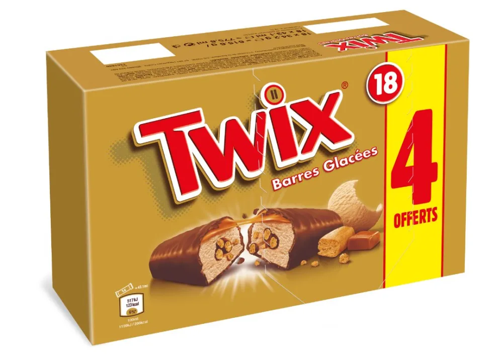 Glace twix x18 dont 4 offerts