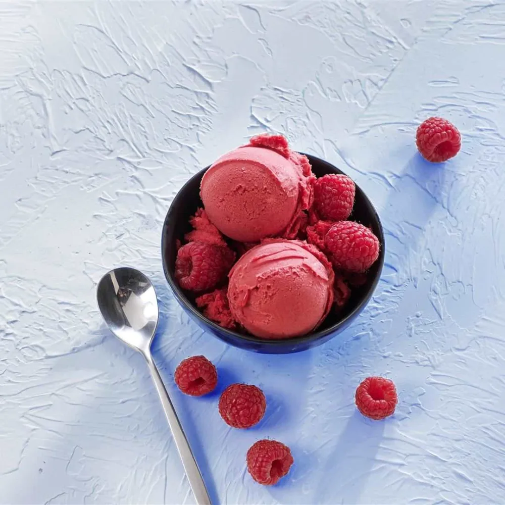 Sorbet plein fruit à la framboise