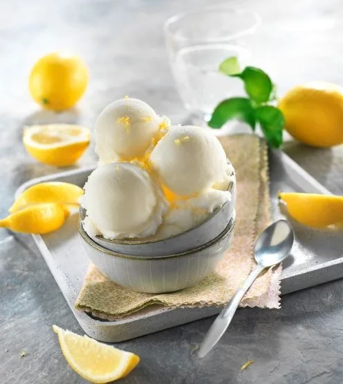 Sorbet plein fruit au citron de sicile