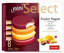8 mini select frozen yogurt