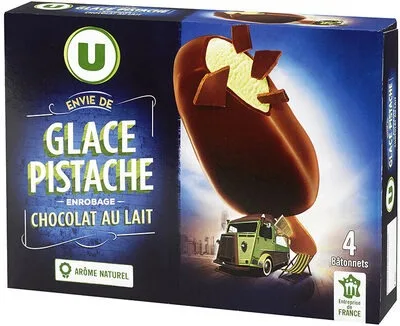 Bâtonnets envie de glace pistache x4, 258 g
