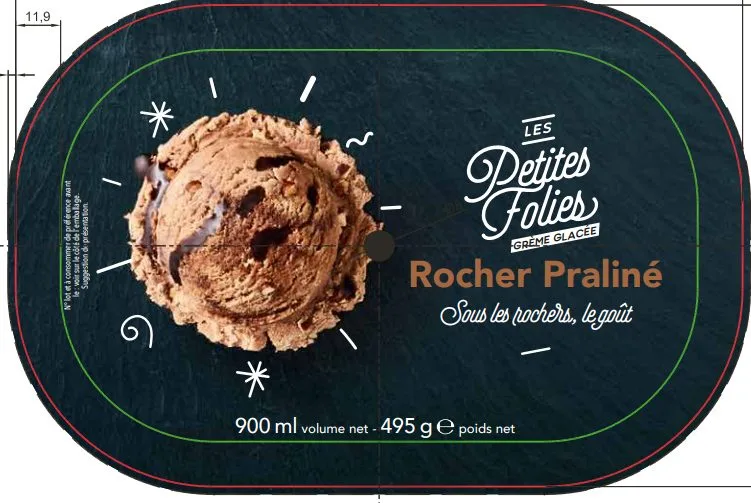 Crème glacée rocher praline