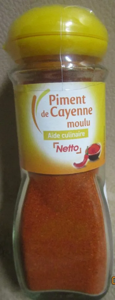 Piment de cayenne moulu aide culinaire