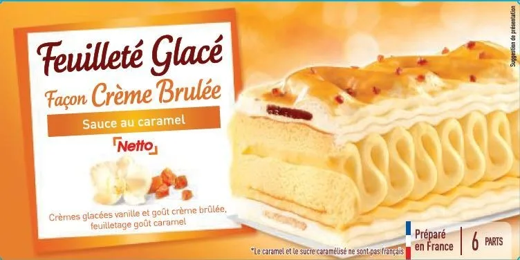 Netto feuillete creme brulee