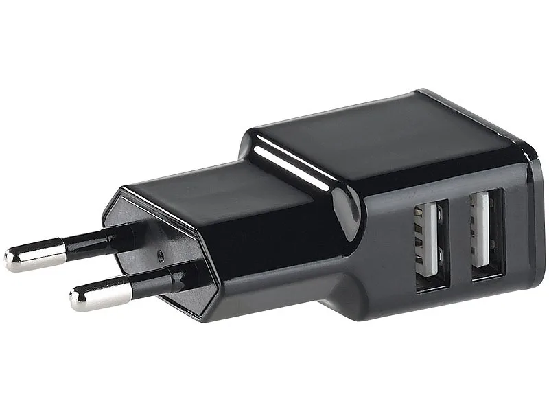 Chargeur secteur compact avec 2 ports usb (2,1 a) revolt