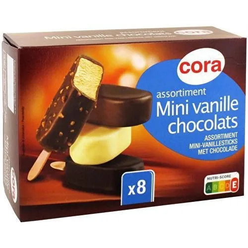 Assortiment mini vanille chocolats x8 400 ml/287.5g cora