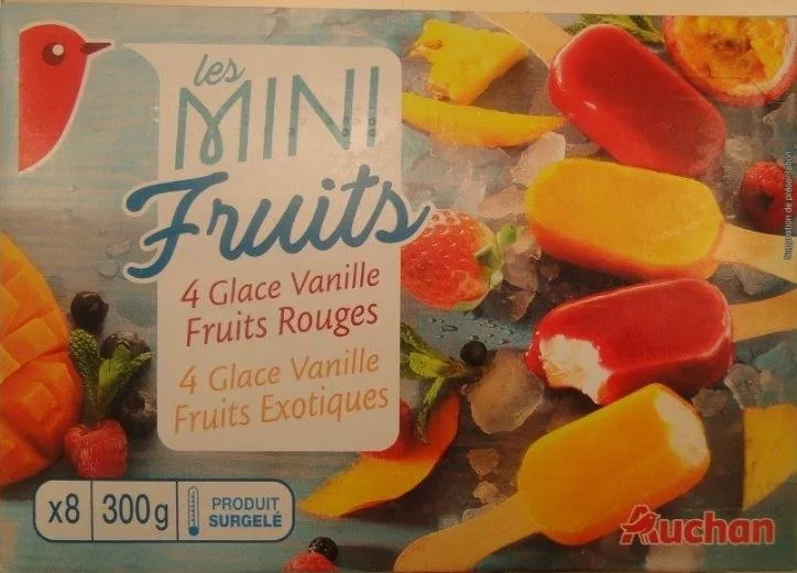 Auchan mini batonnets fruits x8