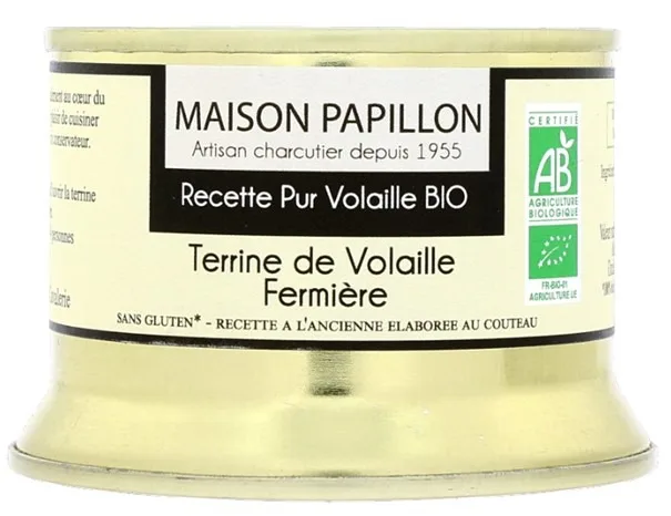 Terrine bio de volaille fermière