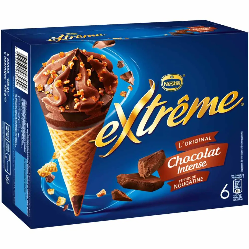 6 cone choco intense 720ml extreme