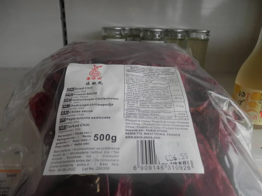 Piments séchés
