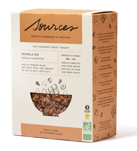 Granola chocolat & noisettes 350g