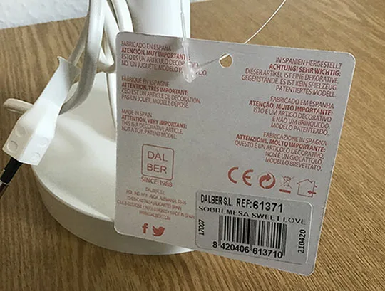 Children's table lamp
