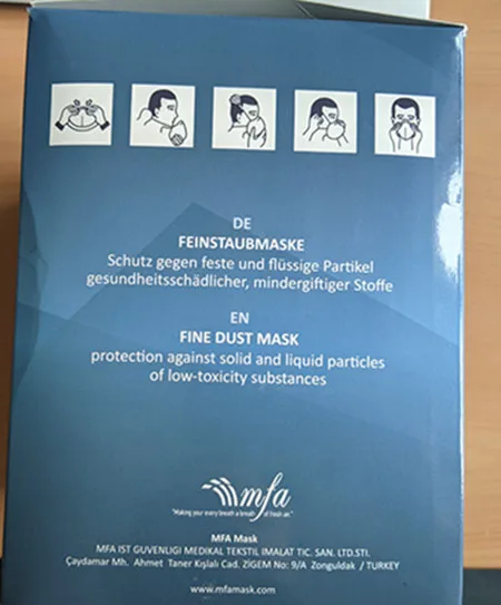 Particle filter mask