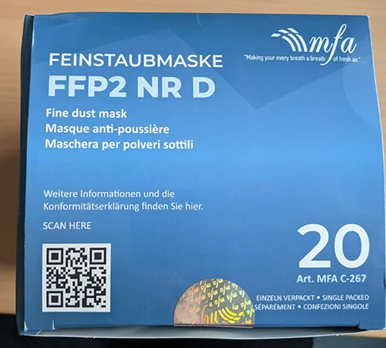 Particle filter mask