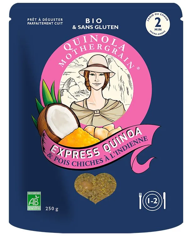 Quinoa express & pois chiches à l'indienne