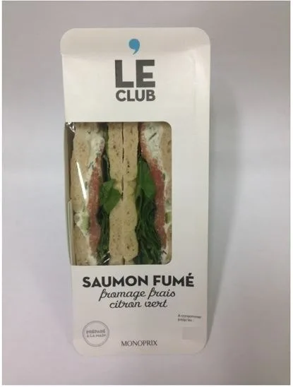 Club saumon fume fromage frais citron vert monoprix sandwich au saumon fumé, fromage frais, fromage blanc, jus de citron vert à base de concentré et zeste de citron vert . club saumon avocat monoprix pain de mie aux graines et à la farine de seigle