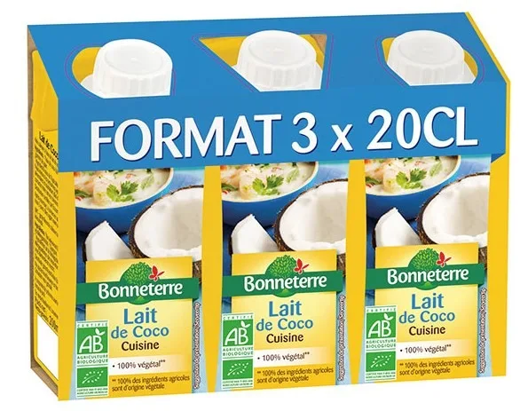 Boissons végétales et aides culinaires bonneterre (voir liste des références)