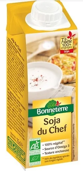 Boissons végétales et aides culinaires bonneterre (voir liste des références)