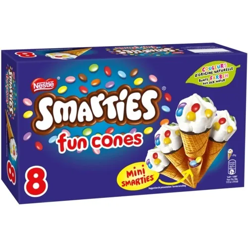 Smarties ® fun cones x 8