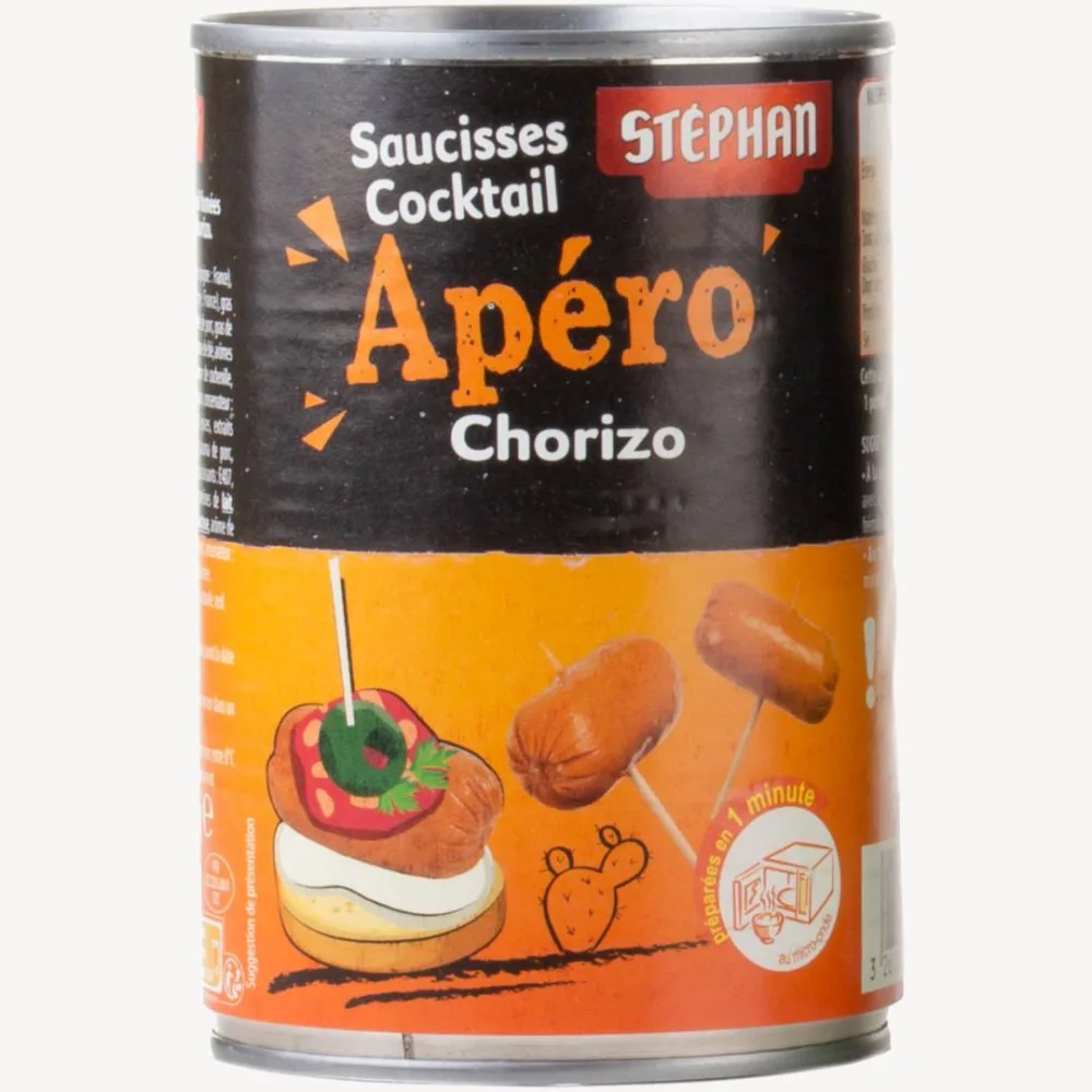 Saucisse cocktail en conserve