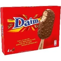 4 batonnets caramel daim
