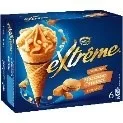 6 cones caramel/macaron extrême