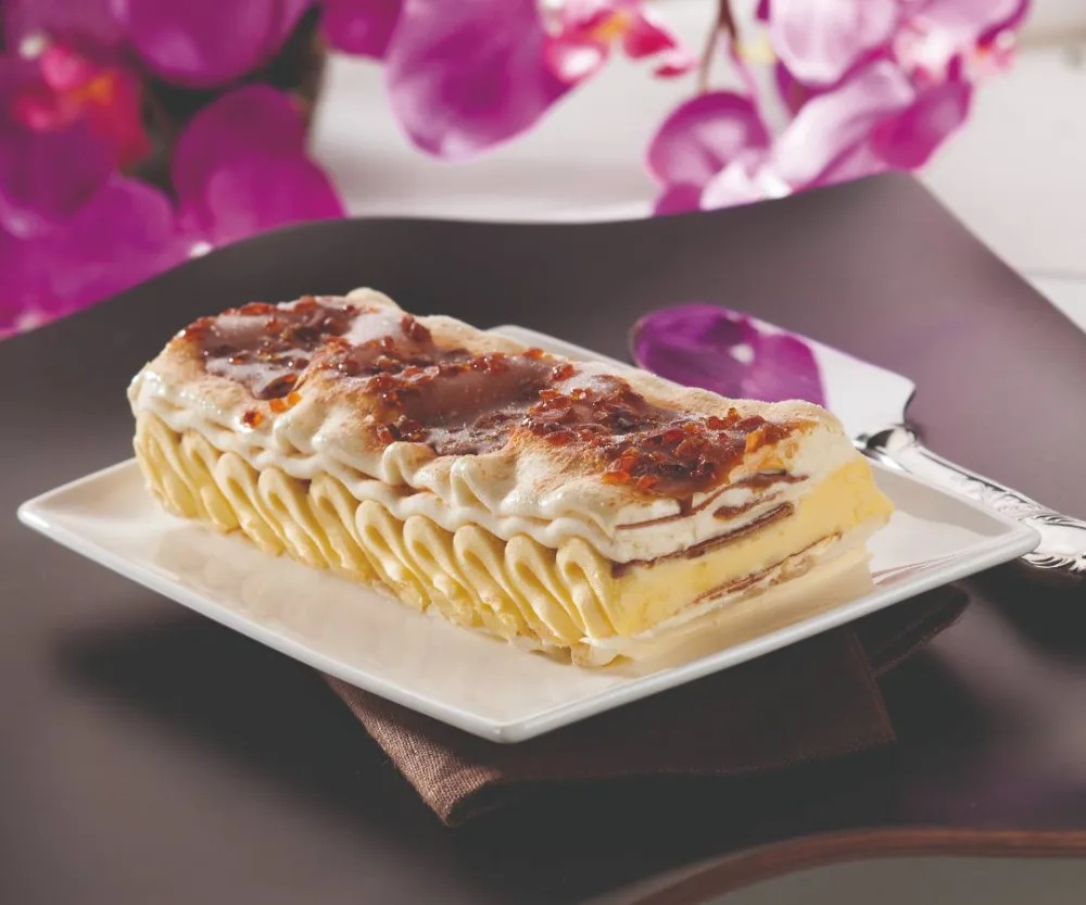 Barre glacée façon crème brulée