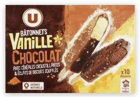 Bâtonnets glacés x10 370g
