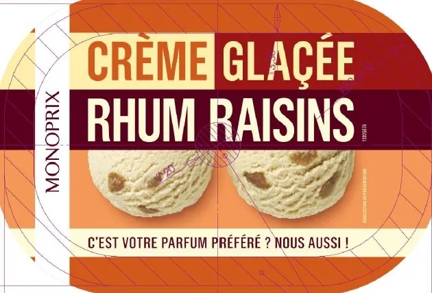 Bac crème glacée - monoprix