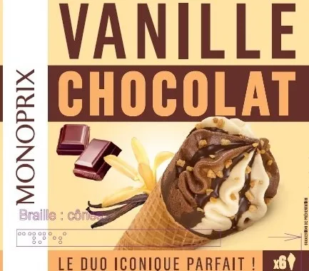 Cônes x6 - monoprix