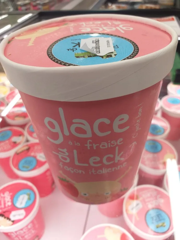 Glaces du leck - fraise