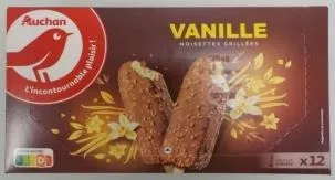 Auchan batonnets x12 vanille