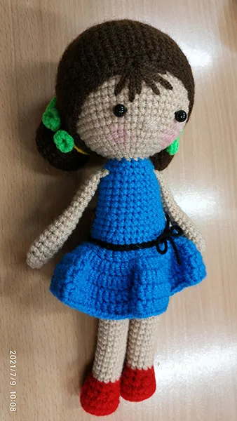 Set of soft toys with key ring