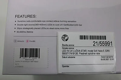 LED/UV nail lamp
