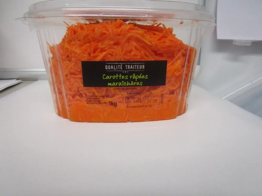 Carottes maraichères râpées au jus de citron de sicile